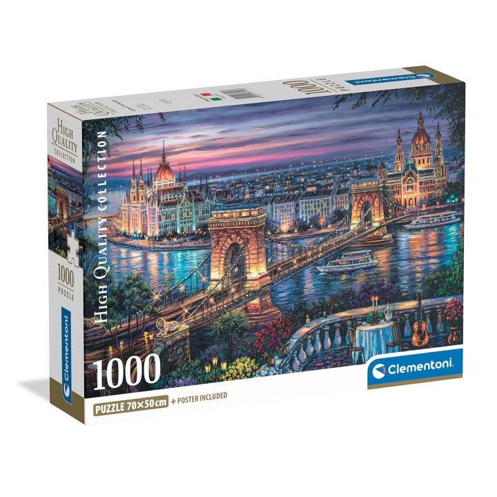 Clementoni Pussel 1000 Pcs CB Lights of the Danube in de groep SPORT, VRIJE TIJD & HOBBY / Hobby / Puzzel bij TP E-commerce Nordic AB (D34777)