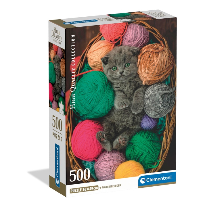 Clementoni Pussel 500 Pcs CB High Quality Collection Fluffy Kitten in de groep SPORT, VRIJE TIJD & HOBBY / Hobby / Puzzel bij TP E-commerce Nordic AB (D34778)