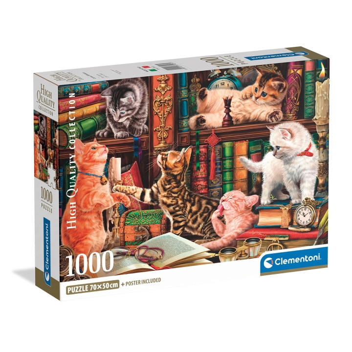 Clementoni Pussel 1000 Pcs CB Curious Whiskers in de groep SPORT, VRIJE TIJD & HOBBY / Hobby / Puzzel bij TP E-commerce Nordic AB (D34781)