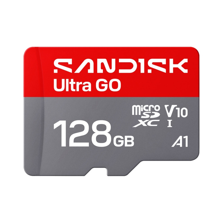 SanDisk MicroSD Ultra GO 128GB 190MB/s C10 UHS U1 A1 in de groep HOME ELECTRONICS / Opslagmedia / Geheugenkaarten / SD/SDHC/SDXC bij TP E-commerce Nordic AB (D34844)