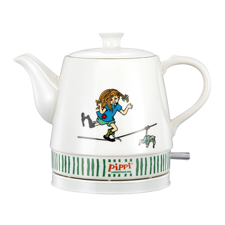 Pippi Waterkoker keramisch - 0,8 liter - Pippi Circus ontwerp in de groep HUISHOUDEN & TUIN / Huishoudelijke apparaten / Water & Sap / Waterkokers bij TP E-commerce Nordic AB (D34850)