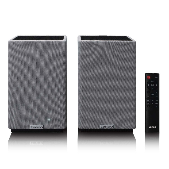 Lenco Stereo boekenplank hifiluidsprekers met Bluetooth® in de groep HOME ELECTRONICS / Audio & Beeld / Luidsprekers & accessoires bij TP E-commerce Nordic AB (D34866)