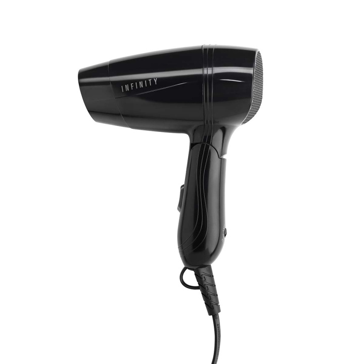 MELISSA Resehårtork med vikbart handtag Svart 1200 W in de groep BEAUTY & HEALTH / Haar & Styling / Stylingtools / Haardroger bij TP E-commerce Nordic AB (D34910)