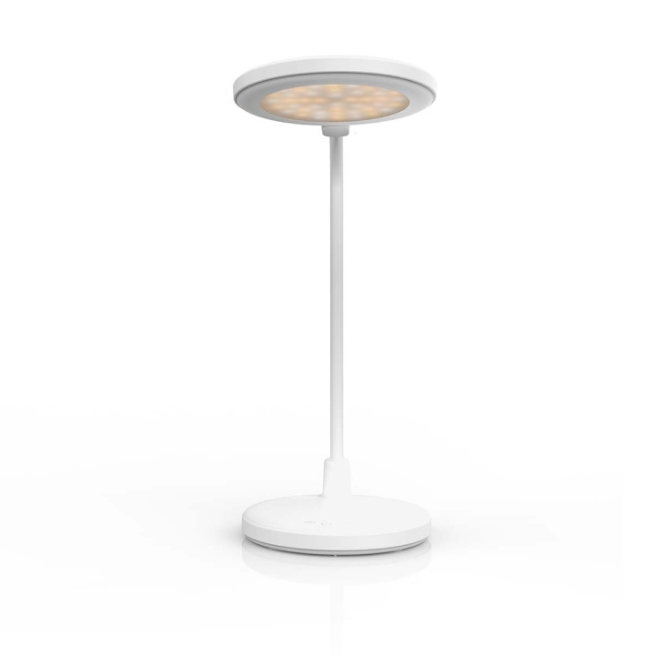Nedis LED-Bureaulamp | Dimbaar | Geïntegreerde spiegel | 3 Verlichtingsmodi | 100 lm | Oplaadbaar | Aanraakfunctie | Wit in de groep SPEELGOED, KINDER- & BABYPRODUCTEN / Kinderkamer / Babylampen / Tafellampen bij TP E-commerce Nordic AB (D34917)