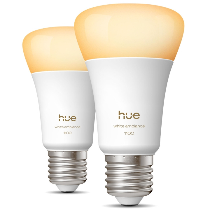 Philips Hue White Ambiance E27 1100lm 2-pack in de groep HUISHOUDEN & TUIN / Smart home / Slimme verlichting bij TP E-commerce Nordic AB (D34946)