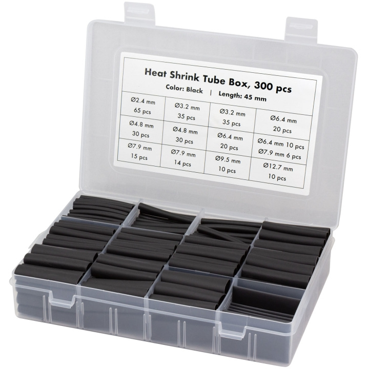 LogiLink Krympslangar 300-pack 45mm långa Svart in de groep HOME ELECTRONICS / Kabels & Adapters / Kabelbeheer bij TP E-commerce Nordic AB (D34996)