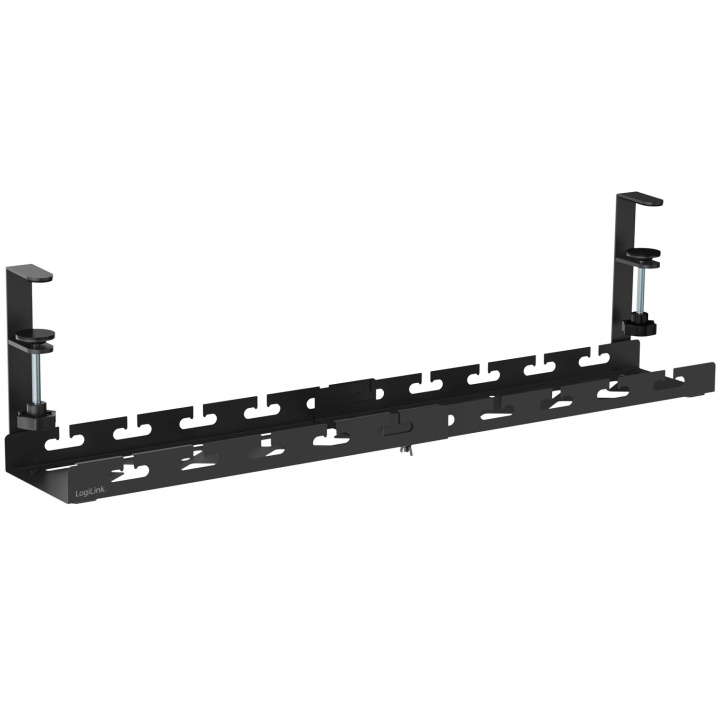LogiLink Kabelränna för montering under skrivbordet Justerbar Svart in de groep HOME ELECTRONICS / Kabels & Adapters / Kabelbeheer bij TP E-commerce Nordic AB (D34998)