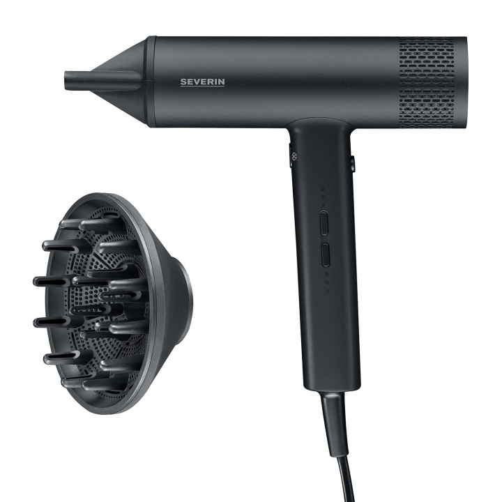 Severin Hårfön S-STYLE SPEED PRO HT 0170 2000W 3 Effekt/Templägen 2.8m SLADD SVART in de groep BEAUTY & HEALTH / Haar & Styling / Stylingtools / Haardroger bij TP E-commerce Nordic AB (D35009)