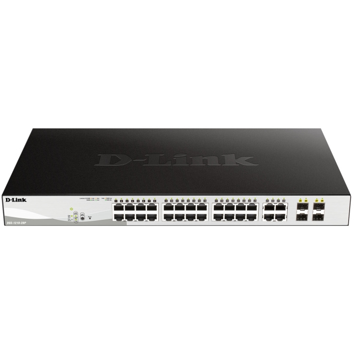 D-Link DGS-1210-28 28-Port Gigabit PoE Smart+ Managed Switch in de groep COMPUTERS & RANDAPPARATUUR / Computerkabels / Schakelaars bij TP E-commerce Nordic AB (D35034)