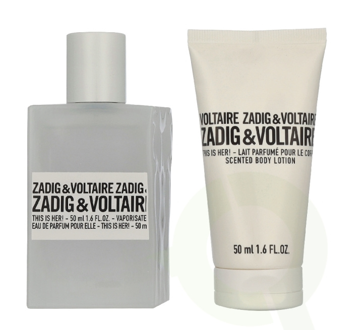 Zadig & Voltaire This Is Her! Giftset 100 ml Edp Spray 50ml/Body Lotion 50ml in de groep BEAUTY & HEALTH / Cadeausets / Cadeausets voor haar bij TP E-commerce Nordic AB (D35550)