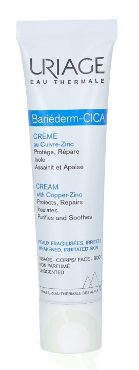 Uriage Bariederm Repairing Cica-Cream With Copper-Zinc 40 ml in de groep BEAUTY & HEALTH / Huidsverzorging / Gezicht / Dagcrème bij TP E-commerce Nordic AB (D35571)