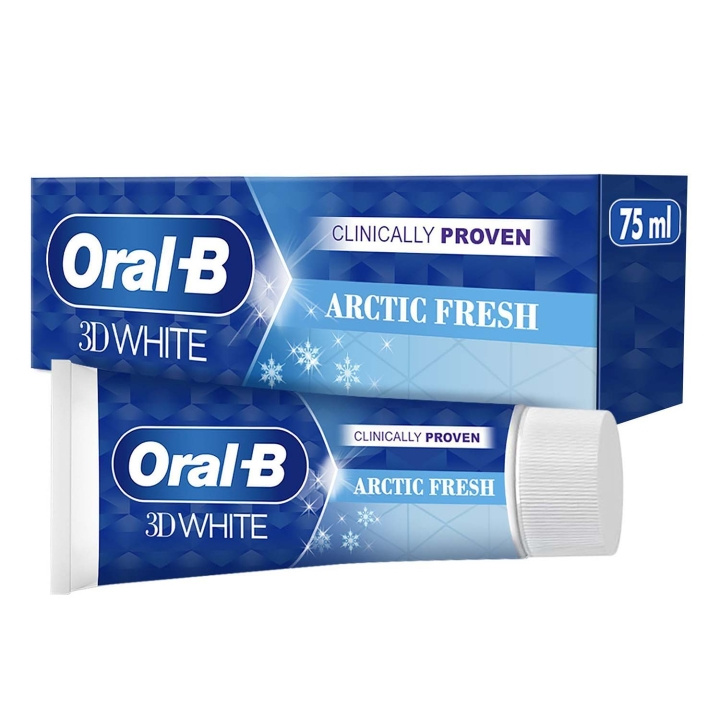 Oral B Tandkräm 3D White Arctic Fresh 75ml in de groep BEAUTY & HEALTH / Mondverzorging / Whitening producten bij TP E-commerce Nordic AB (D35622)