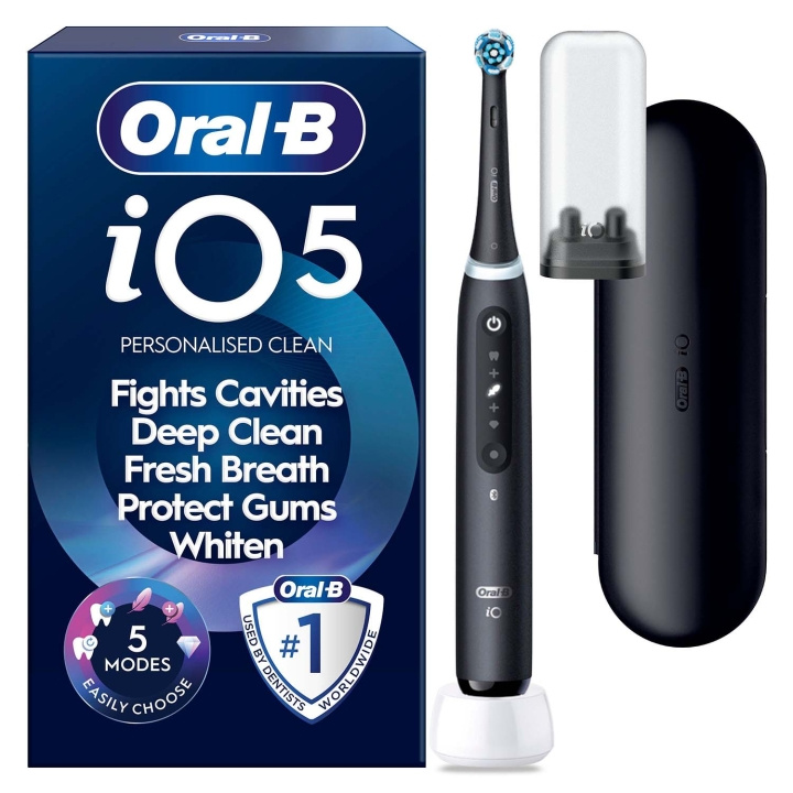 Oral B Eltandborste iO5 Matt Black Travel Case Ref Holder in de groep BEAUTY & HEALTH / Mondverzorging / Elektrische tandenborstels bij TP E-commerce Nordic AB (D35630)