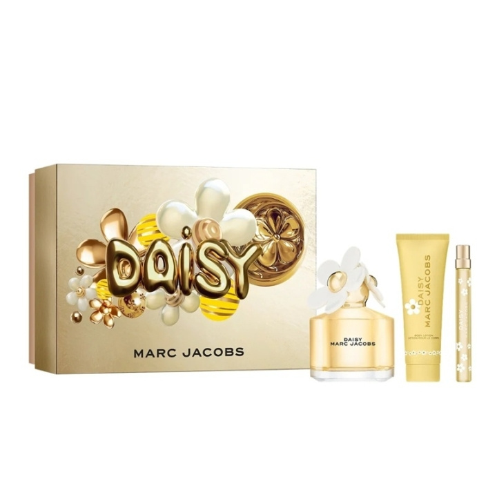 Marc Jacobs Giftset Marc Jacobs Daisy Edt 100ml + Body Lotion 75ml + Edt 10ml in de groep BEAUTY & HEALTH / Geuren & Parfum / Parfum / Parfum voor haar bij TP E-commerce Nordic AB (D35672)