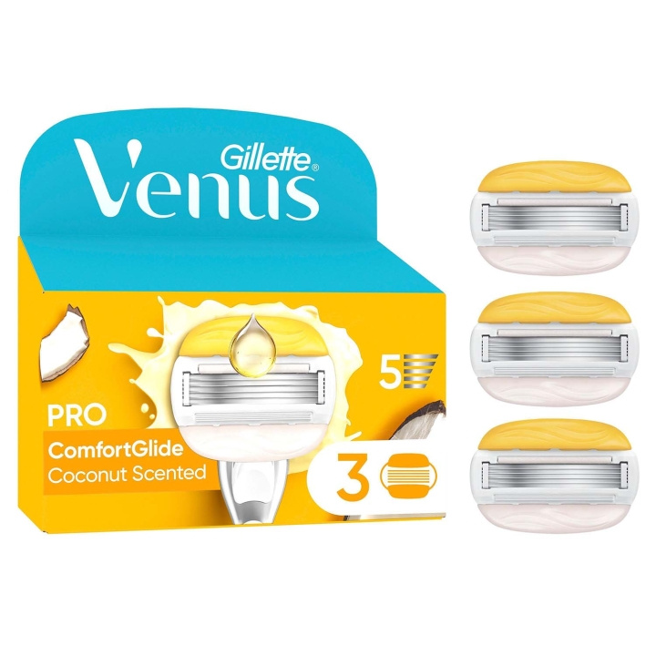 Gillette Venus Rakblad Pro Comfortglide Coconut Olay 3st in de groep BEAUTY & HEALTH / Haar & Styling / Scheren & Trimmen / Scheermessen & Accessoires bij TP E-commerce Nordic AB (D35791)