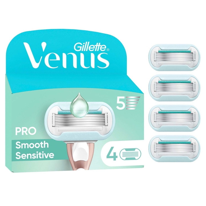 Gillette Venus Rakblad Pro Smooth Sensitive CRT 4st in de groep BEAUTY & HEALTH / Haar & Styling / Scheren & Trimmen / Scheermessen & Accessoires bij TP E-commerce Nordic AB (D35792)