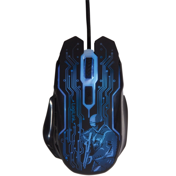 LogiLink Gamingmus USB 6-knappar 2400 dpi in de groep COMPUTERS & RANDAPPARATUUR / GAMING / Muizen bij TP E-commerce Nordic AB (D35818)