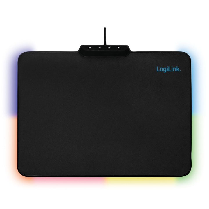 LogiLink Gamingmusmatta RGB 360x270mm Svart in de groep COMPUTERS & RANDAPPARATUUR / GAMING / Muismat bij TP E-commerce Nordic AB (D35819)