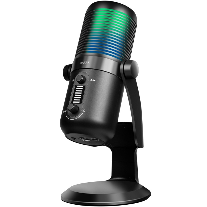 LogiLink Mikrofon USB Riktad/Rundstrålande NRC RGB Svart in de groep COMPUTERS & RANDAPPARATUUR / Computeraccessoires / Microfoons bij TP E-commerce Nordic AB (D35827)