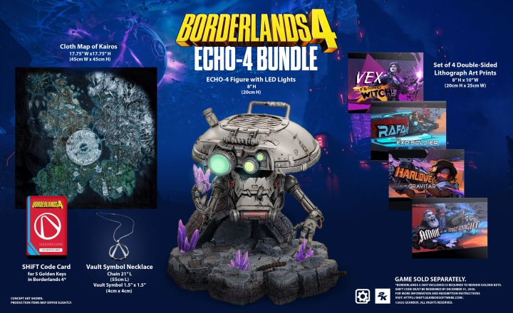 Borderlands 4 ECHO-4 Bundle (PS5) in de groep HOME ELECTRONICS / Spelconsoles en accessoires / Sony PlayStation 5 / Spel bij TP E-commerce Nordic AB (D36004)