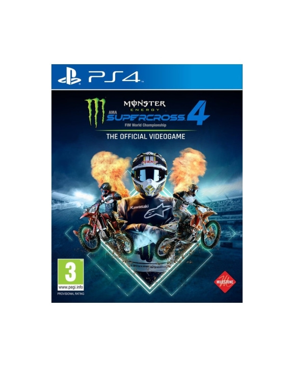 Milestone Monster Energy Supercross - The Official Videogame 4 in de groep HOME ELECTRONICS / Spelconsoles en accessoires / Sony PlayStation 4 / Spel bij TP E-commerce Nordic AB (D36461)