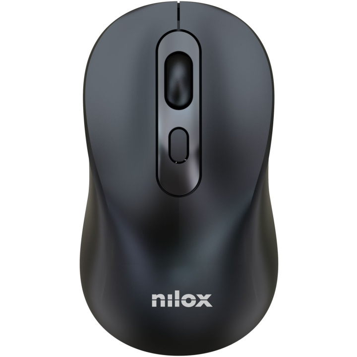 Nilox Trådlös mus Dual Mode (BT + 2,4 GHz) Uppladdningsbar Svart in de groep COMPUTERS & RANDAPPARATUUR / Muizen en toetsenborden / Muizen bij TP E-commerce Nordic AB (D36555)