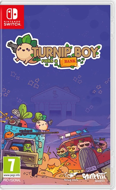Turnip Boy Robs a Bank (Switch) in de groep HOME ELECTRONICS / Spelconsoles en accessoires / Nintendo Switch / Games bij TP E-commerce Nordic AB (D36619)