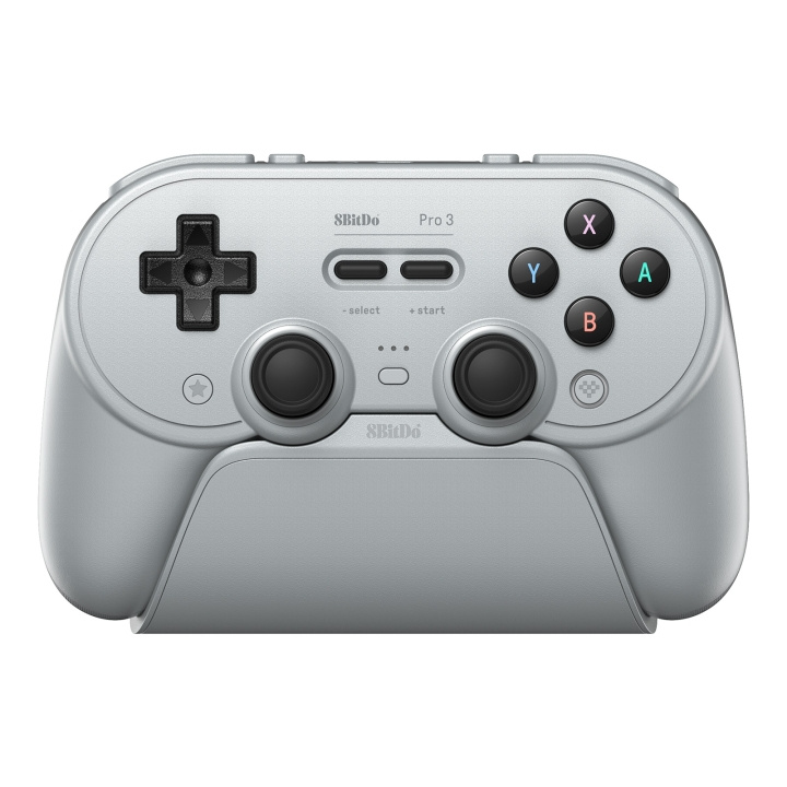 8Bitdo Pro 3 Bluetooth-gamepad - Grijs in de groep HOME ELECTRONICS / Spelconsoles en accessoires bij TP E-commerce Nordic AB (D37003)