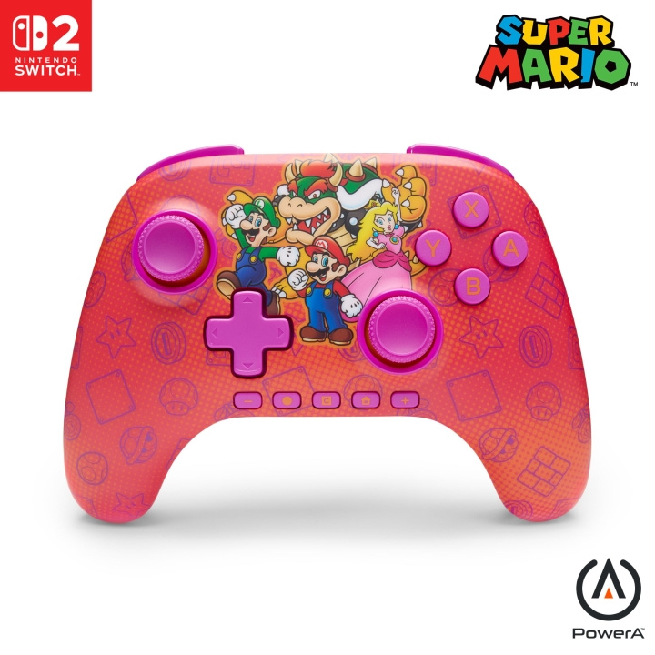 PowerA Advantage Wireless Controller voor Nintendo Switch 2 - Mario en vrienden in de groep HOME ELECTRONICS / Spelconsoles en accessoires / Nintendo Switch 2 / Accessoires bij TP E-commerce Nordic AB (D37067)