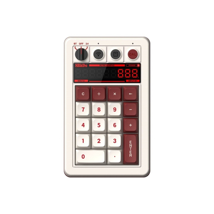 8BitDo - Mechanisch numeriek toetsenblok - Fami Edition in de groep COMPUTERS & RANDAPPARATUUR / Muizen en toetsenborden / Toetsenborden bij TP E-commerce Nordic AB (D37092)
