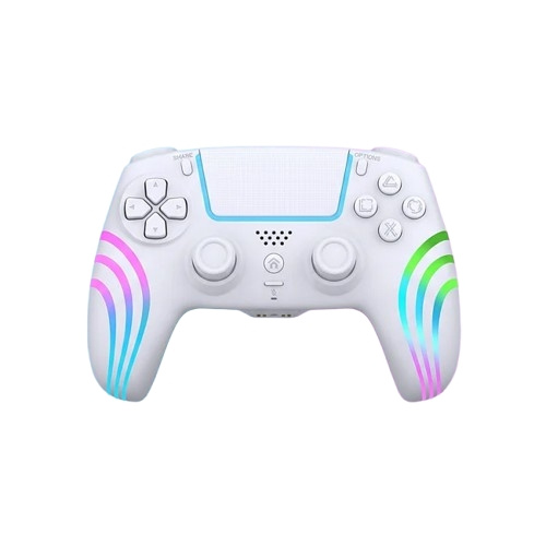 Deep Explorer Draadloze RGB Pro-controller - Wave W - PS5 (wit) in de groep HOME ELECTRONICS / Spelconsoles en accessoires / Sony PlayStation 5 bij TP E-commerce Nordic AB (D37097)