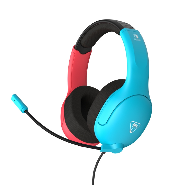 Turtle Beach Airlite Fit-headset neonblauw en rood in de groep HOME ELECTRONICS / Spelconsoles en accessoires / Nintendo Switch / Accessoires bij TP E-commerce Nordic AB (D37100)