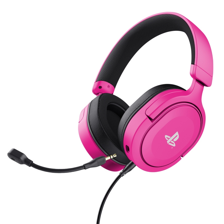 Trust GXT498P PS5 Forta-headset - Roze in de groep HOME ELECTRONICS / Spelconsoles en accessoires / Sony PlayStation 5 / Accessoires bij TP E-commerce Nordic AB (D37134)