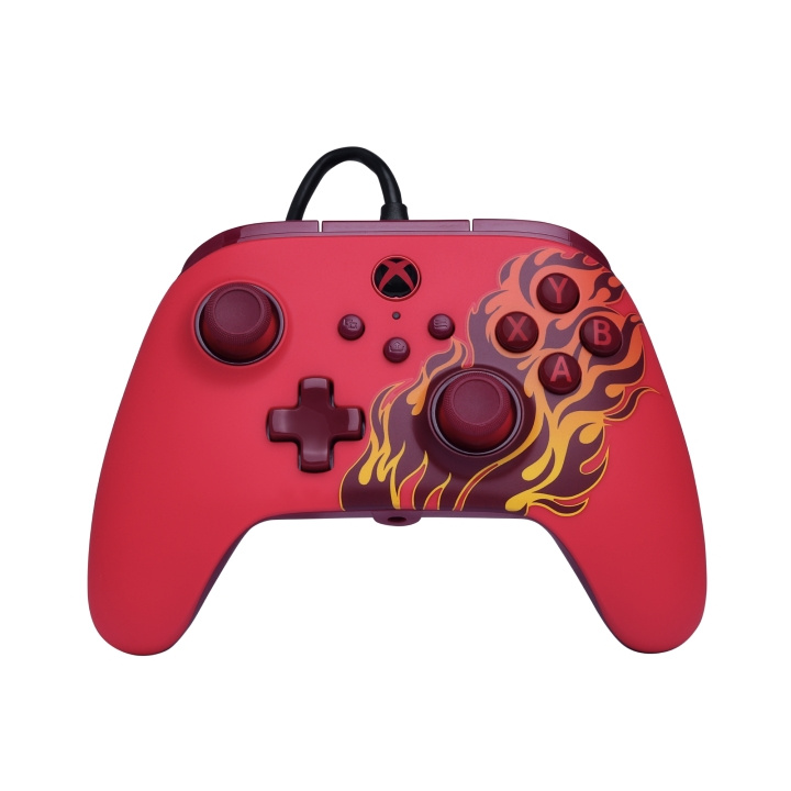 PowerA Advantage bedrade controller - Red Blaze in de groep HOME ELECTRONICS / Spelconsoles en accessoires / Xbox Series X / Accessoires bij TP E-commerce Nordic AB (D37178)