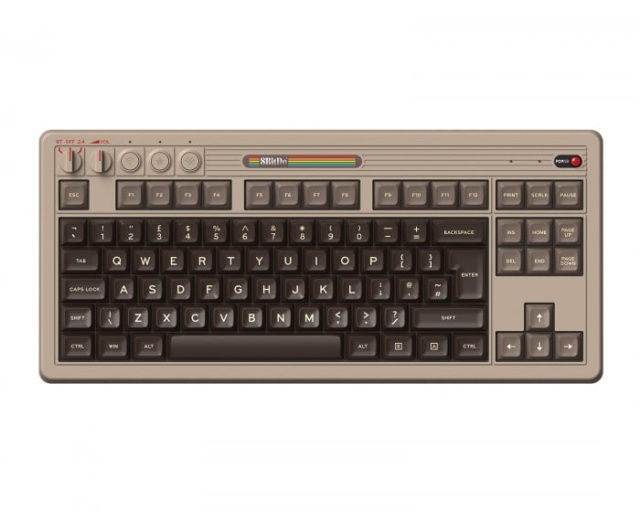8BitDo - Retro 108 mechanisch toetsenbord - C64-editie in de groep COMPUTERS & RANDAPPARATUUR / Muizen en toetsenborden / Toetsenborden bij TP E-commerce Nordic AB (D37221)