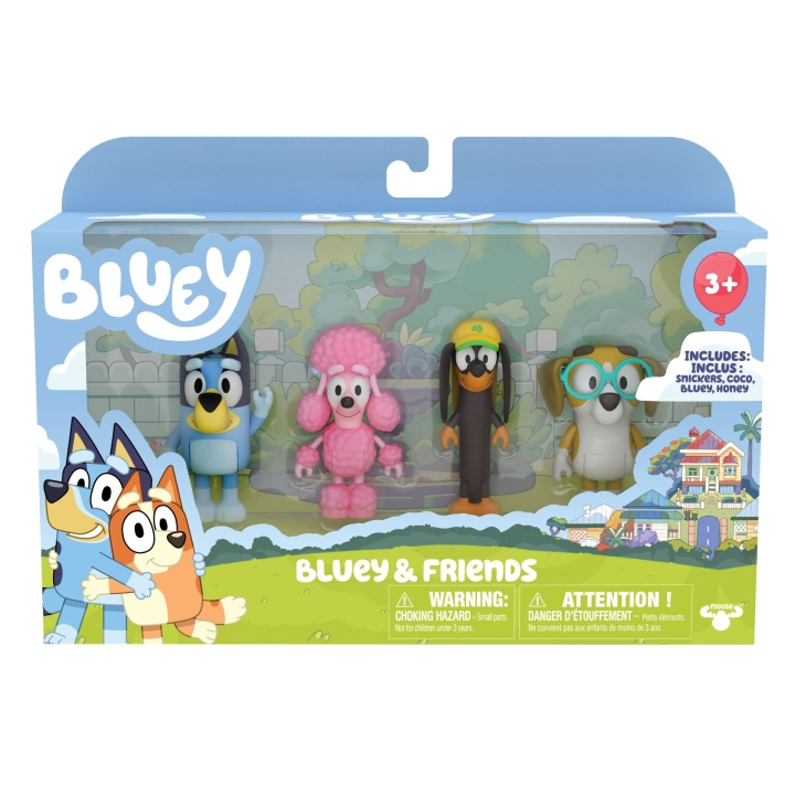 Bluey Figuur-set van 4 –Bluey& Friends (90202) in de groep SPEELGOED, KINDER- & BABYPRODUCTEN / Speelgoed / Figuren, Miniaturen & accessoires bij TP E-commerce Nordic AB (D37294)