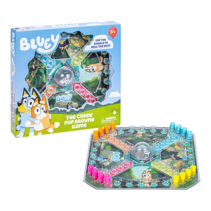 Bluey Het spel 'Hop Around the Puddle' (70115) in de groep SPEELGOED, KINDER- & BABYPRODUCTEN / Spelletje / Tafelspellen bij TP E-commerce Nordic AB (D37311)