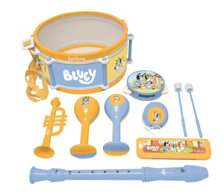 Bluey muziekset met 7 instrumenten (89029) in de groep SPEELGOED, KINDER- & BABYPRODUCTEN / Muziek, Zang en afbeelingen / Muziekinstrumenten bij TP E-commerce Nordic AB (D37333)