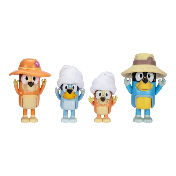 Bluey Figuren 4-pack – Familie-kampeertrip (90267) in de groep SPEELGOED, KINDER- & BABYPRODUCTEN / Speelgoed / Figuren, Miniaturen & accessoires bij TP E-commerce Nordic AB (D37334)