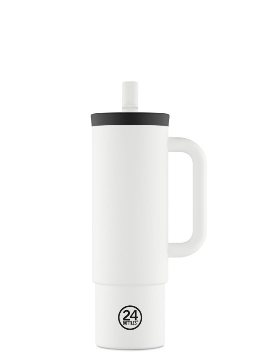 24Bottles Rietjesbeker - IJswit - 800 ml in de groep SPORT, VRIJE TIJD & HOBBY / Buitenrecreatie / Thermosflessen & Waterflessen bij TP E-commerce Nordic AB (D37344)