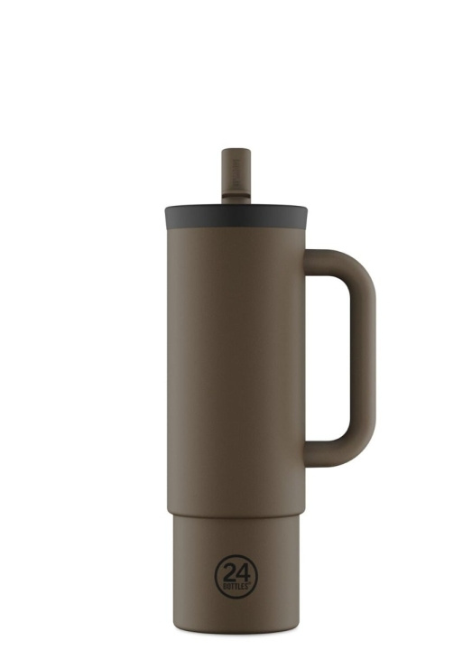 24Bottles Rietjesbeker - Mocha - 800 ml in de groep SPORT, VRIJE TIJD & HOBBY / Buitenrecreatie / Thermosflessen & Waterflessen bij TP E-commerce Nordic AB (D37347)