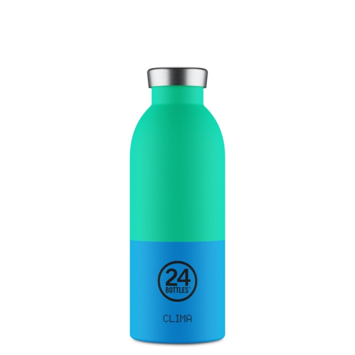 24Bottles Clima - Wave - Blauw, Groen - 500 ml in de groep SPORT, VRIJE TIJD & HOBBY / Buitenrecreatie / Thermosflessen & Waterflessen bij TP E-commerce Nordic AB (D37353)