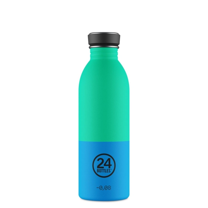 24Bottles Urban Bottle - Wave - Blauw, Groen - 500 ml in de groep SPORT, VRIJE TIJD & HOBBY / Buitenrecreatie / Thermosflessen & Waterflessen bij TP E-commerce Nordic AB (D37354)