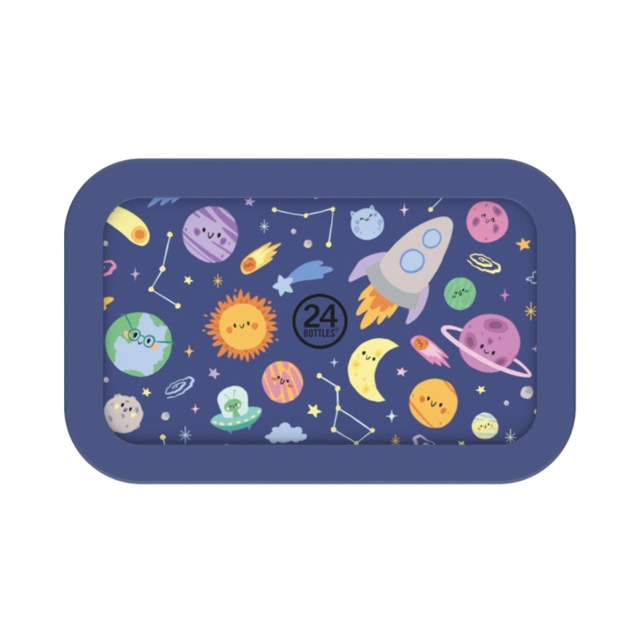 24Bottles Snackbox Space Friends - Blauw - Klein in de groep HUISHOUDEN & TUIN / Keukengerei / Lunchboxen & Voedselcontainer bij TP E-commerce Nordic AB (D37357)