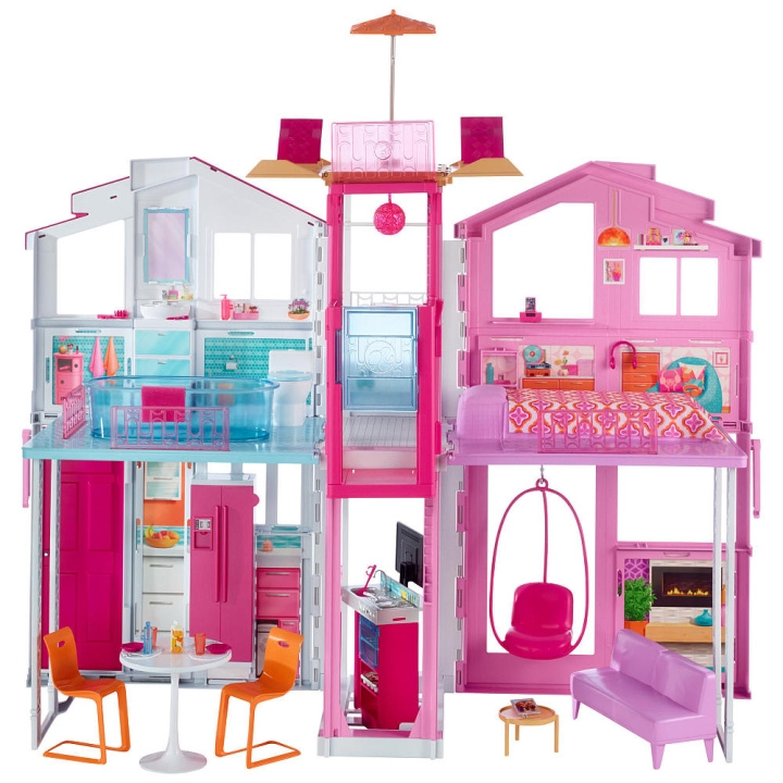 Barbie Malibu Town House (DLY32) in de groep SPEELGOED, KINDER- & BABYPRODUCTEN / Speelgoed / Docks & Accessoires bij TP E-commerce Nordic AB (D37364)