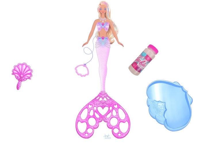 Barbie Bubbletastic Mermaid (JLW56) in de groep SPEELGOED, KINDER- & BABYPRODUCTEN / Speelgoed / Docks & Accessoires bij TP E-commerce Nordic AB (D37410)