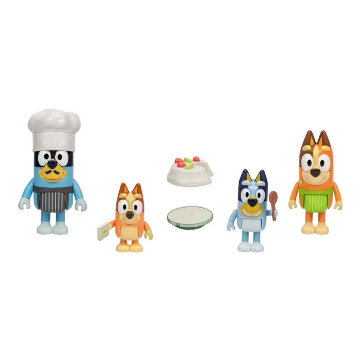 Bluey Desserttijd met de familie, 4-delige set (90327) in de groep SPEELGOED, KINDER- & BABYPRODUCTEN / Speelgoed / Figuren, Miniaturen & accessoires bij TP E-commerce Nordic AB (D37432)