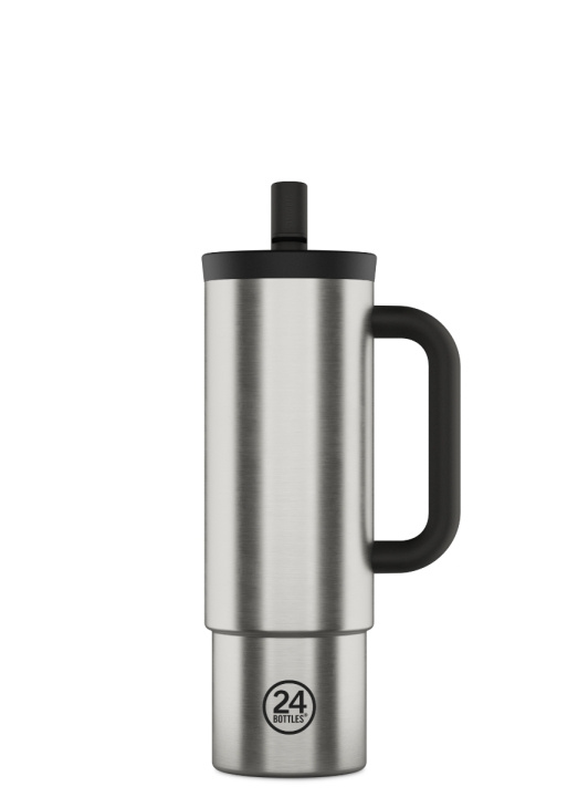 24Bottles Rietjesbeker - Geborsteld staal - 800 ml in de groep SPORT, VRIJE TIJD & HOBBY / Buitenrecreatie / Thermosflessen & Waterflessen bij TP E-commerce Nordic AB (D37457)