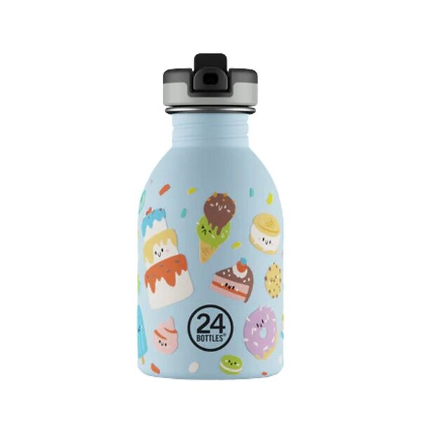 24Bottles Urban Bottle - Sweet Friends - Blauw - 250 ml in de groep SPORT, VRIJE TIJD & HOBBY / Buitenrecreatie / Thermosflessen & Waterflessen bij TP E-commerce Nordic AB (D37466)