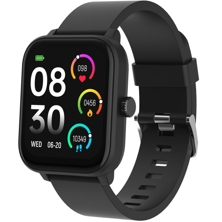 Denver SmartWatch GPS IP68 Hälsokoll SWG-155B Svart in de groep SPORT, VRIJE TIJD & HOBBY / Smartwatch & Activiteitsmeters / Smartwatches bij TP E-commerce Nordic AB (D37569)